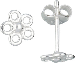 Lilly 106.0382.00 - Oorknoppen - Bloem 7 x 6mm - Zilver