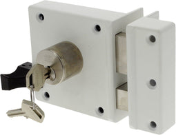 Nemef 4154/02 - Veiligheidsoplegslot - Doornmaat 50 mm - SKG** - Wit