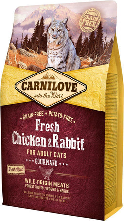 Carnilove Cat Grain Free Fresh Chicken & Rabbit 6 kg - Kat