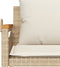 vidaXL - Schommelbank - met - kussens - 109x62x40 - cm - poly - rattan - beige