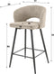 AnLi Style Barstoel boucle salon Zandkleur