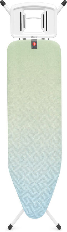 Brabantia Strijkplank B - Strijkijzerhouder - 124 x 38 cm - Soothing Sea