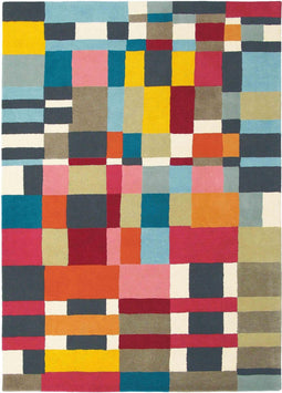 Brink en Campman - Estella Domino 83901 Vloerkleed - 140x200 - Rechthoek - Laagpolig Tapijt - Modern - Meerkleurig