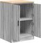vidaXL - Garagekast - 60x51x85 - cm - massief - grenenhout - grijs - sonoma