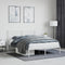 vidaXL - Bedframe - met - hoofdbord - metaal - wit - 140x200 - cm