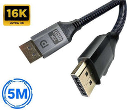 SBVR DisplayPort Kabel 2.1 - DP naar DP - 16K@60Hz/8K@120Hz/4K@240Hz - 5 meter