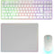 Mars Gaming MCPWTKLWES - Gaming Pack - Toetsenbord Muis Muismat - Wit (3 stuks)