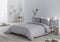 Dekbedovertrek set Alexandra House Living Espiga Parelgrijs Bed van 135/140 5 Onderdelen