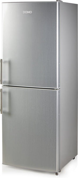 DOMO DO91305C - Koel-vriescombinatie - 138 L - 93 L koel + 45 L vries - Brushed silver