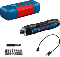 Bosch GO Professional - Accuschroevendraaier - 8-delige bitset - USB-C in koffer