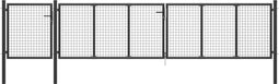 vidaXL - Poort - 500x100 - cm - staal - antraciet