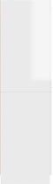 vidaXL - Apothekerskast - 30x42,5x150 - cm - spaanplaat - hoogglans - wit