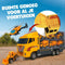 Nince Speelgoedtruck - Speelgoed Auto's - 11 Voertuigen - Geel/Zwart