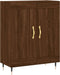 vidaXL - Dressoir - 69,5x34x90 - cm - bewerkt - hout - bruin - eikenkleur