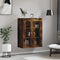 vidaXL - Wandkast - 69,5x34x90 - cm - gerookt - eikenkleurig