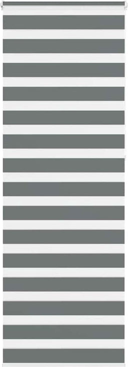vidaXL - Zebra - rolgordijn - 70x230 - cm - stofbreedte - 65,9 - cm - donkergrijs