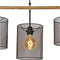 Lucide BASKETT - Hanglamp - 4xE27 - Dimbaar - Zwart