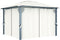 vidaXL - Prieel - met - gordijn - en - LED-lichtslinger - 3x3 - m - aluminium - crème