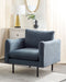 VINTERBRO - Fauteuil - Blauw - Polyester