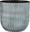 Mica Decorations Dioro Bloempot - 20x20x19 cm - Ijzer - Blauw
