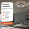 Nolt Cyra - Plafondventilator met Verlichting - LED RGBW - Tuya Wifi Smart - Afstandsbediening - ⌀ 50cm - Zwart