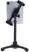 HERCULES HCDG-307B-TS2 - Tablet- en smartphonehouder - 2-in-1 tafelstatief - Hoogte 31,5-39,5 cm (12,4