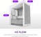 NZXT H3 Flow - Midi Tower PC - Micro-ATX Mini-ITX - Gehard glas Wit