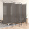 vidaXL - Kamerscherm - met - 6 - panelen - 240x200 - cm - stof - antracietkleurig
