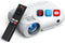 Yoton Y9 Beamer - Mini Beamer - 4K Ondersteund - Ingebouwde Netflix/Prime Video/YouTube - 400 ANSI Lumen - Wit