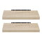Eugad Set van 2 Zwevende Wandplanken - Modern Eikenhout - Geel - 60 x 22,9 x 3,8 cm