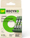 GP GP B421 - USB Lader - 4 AAA 850mAh - olijfgroen