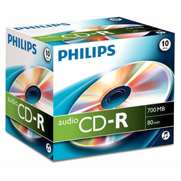 Philips CR7A0NJ10 - CD-R 80Min - 700MB - Audio - Jewelcase - 10 stuks