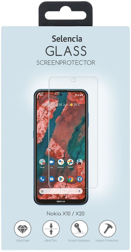 Selencia - Gehard Glas Screenprotector Nokia X10 / X20 - 9H krasbestendig - Telefoonhoes vriendelijk