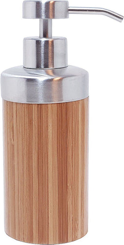 Croll & Denecke Bamboe Zeeppompje – Zeepdispenser – 100% Natuurlijk - RVS & Bamboe
