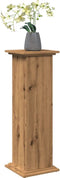 vidaXL - Sokkel - met - opbergruimte - 31x30x90 - cm - hout - artisanaal - eikenkleur
