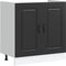 vidaXL - Spoelbakonderkast - Kalmar - 80x46x81,5 - cm - bewerkt - hout - zwart
