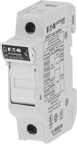 Eaton CHCC1DU Zekeringhouder 1-fasig Geschikt voor Buiszekering 10.3 x 38 mm 1-polig 30 A 600 V 12 stuk(s)