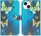 iMoshion Hoesje Geschikt voor iPhone 14 Hoesje Met Pasjeshouder - iMoshion Design Softcase Bookcase - Blauw / Blue Butterfly
