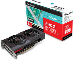 Sapphire Pulse - AMD Radeon RX 7600 XT - 16GB GDDR6 - 7680 x 4320 Pixels - PCIe 4.0 (2 stuks)