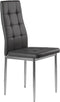 Voordelige Eetkamer Stoelen Set - 4 Stuks - Modern Grijs Design