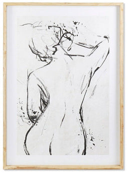 Schilderij DKD Home Decor Hall Vrouw Modern (110 x 5 x 157 cm)