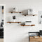 vidaXL - Wandschappen - 4 - st - 60x30x1,5 - cm - bewerkt - hout - gerookt - eikenkleur