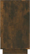 vidaXL - Dressoir - 70x41x75 - cm - bewerkt - hout - gerookt - eikenkleurig