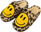 Budino® Smiley Pantoffels - Sloffen - Comfortabel en warm - Wit Roze - Maat 41/42