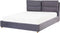 BATILLY - Bed met opbergruimte - Grijs - 160 x 200 cm - Fluweel