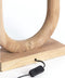 Light & Living Paceco - Tafellamp - Houten lampvoet - Bruin - 30x12x59cm
