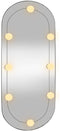 vidaXL - Wandspiegel - met - LED's - ovaal - 35x80 - cm - glas