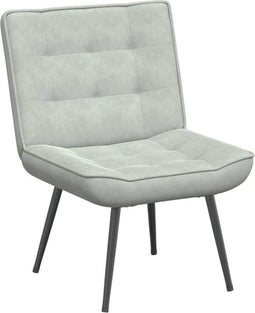 vidaXL - Relaxstoel - 64x74x84 - cm - fluweel - lichtgrijs
