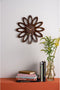 Wall clock Fiore dark wood veneer