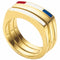 Tommy Hilfiger Ring Dames 2700581B - Roestvrij staal - Gouden - Maat 12